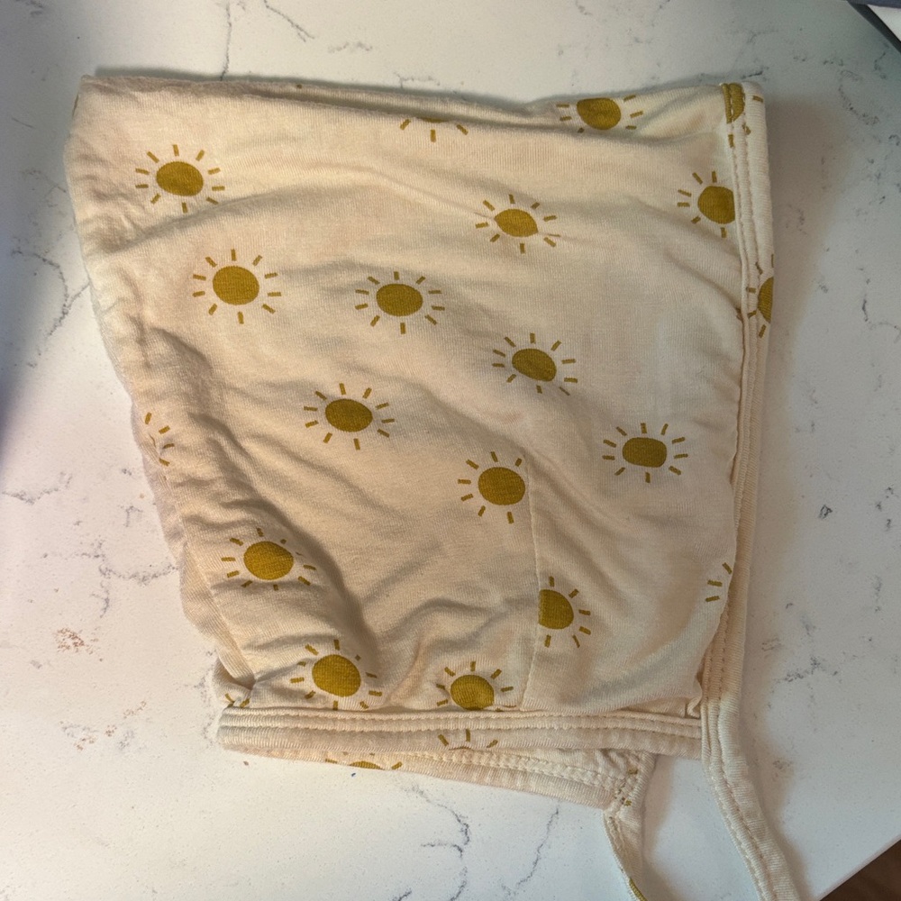 Sunshine Print baby bonnet